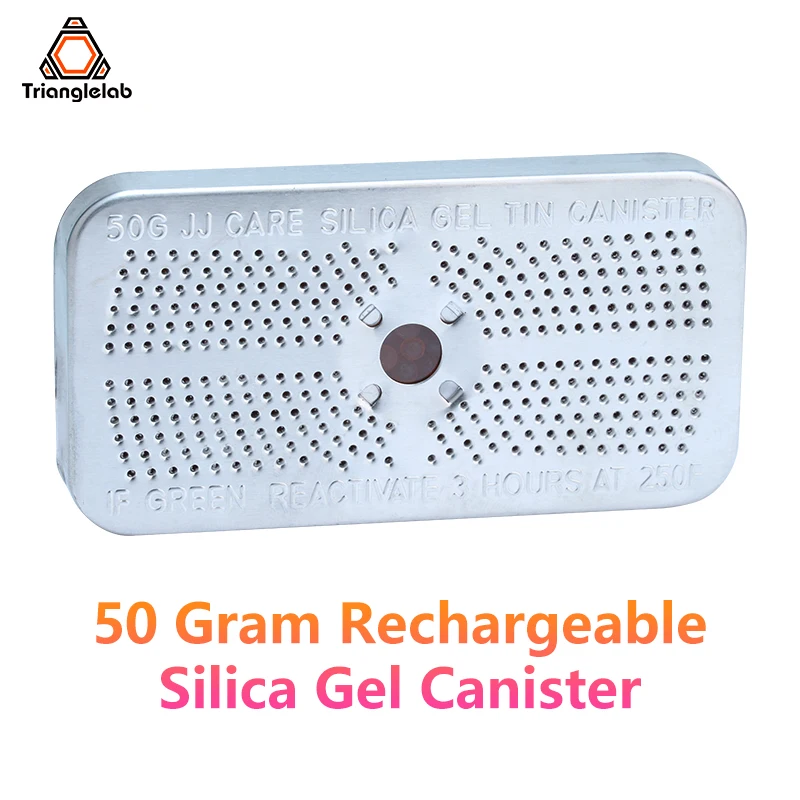 Trianglelab 50 Gram Rechargeable Silica Gel Canister Drying box Moisture absorption box Filament protection 3DPrinter Accessorie