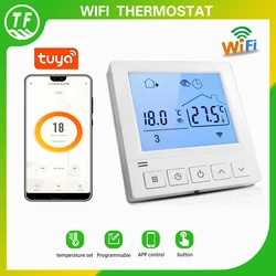 20A Weekly Programming Tuya Wifi Smart Thermostat 220VAC Temperature Controller for Electric Floor Heating 2020 New