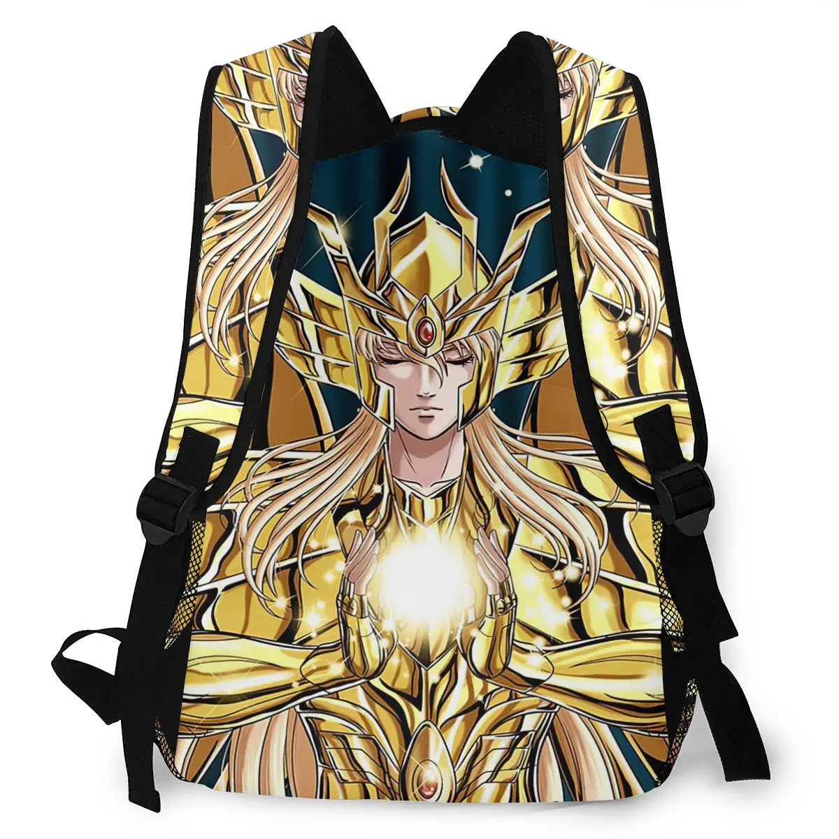 Virgo Shaka - Shaka Gold Cloth Saint Seiya Backpack for Girls Boys Travel RucksackBackpacks for Teenage school bag