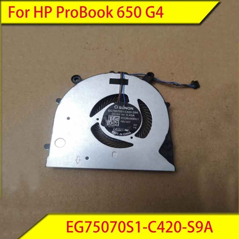 For HP ProBook 650 G4 Cooling Fan EG75070S1-C420-S9A New