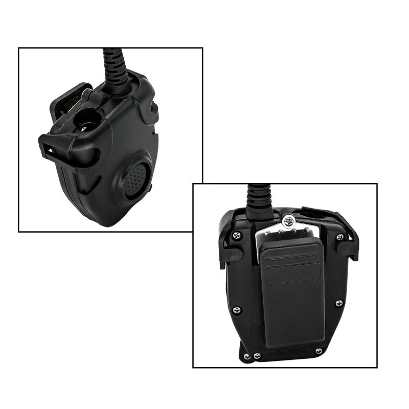 Waterproof  PTT Cable For Z Tactical Headset ComtacII H50 MSA SORDIN H60 HD03 Headset For Kenwood For Baofeng Two Way Radio
