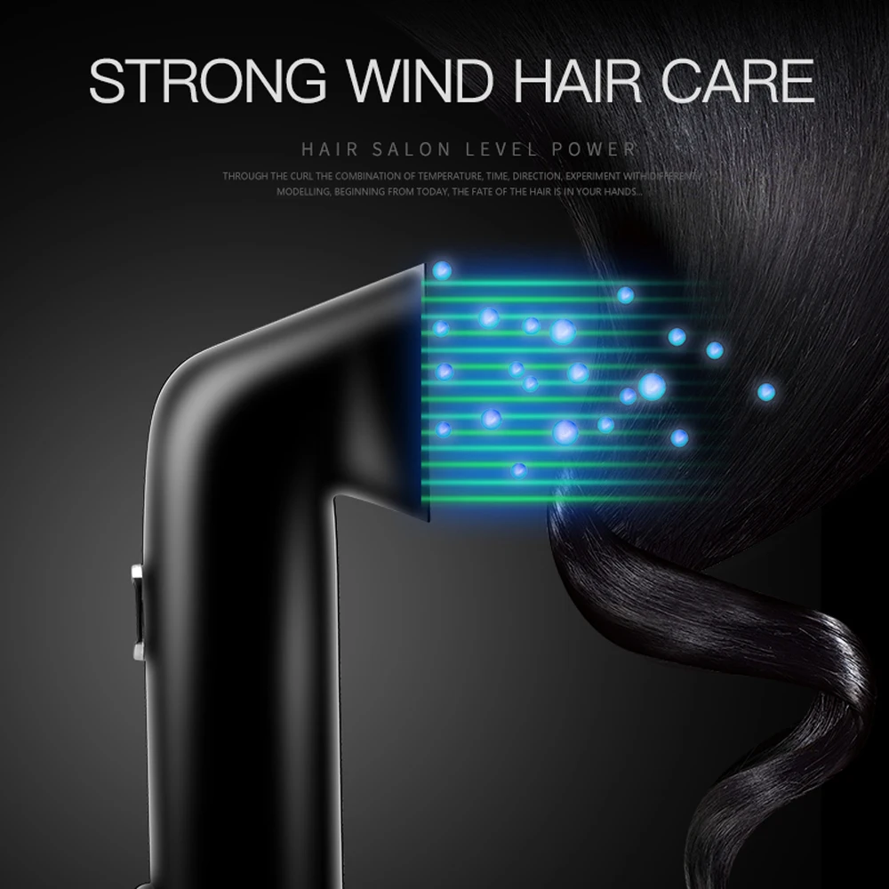 Secador de pelo eléctrico profesional, cepillo de aire frío y caliente, iónico negativo, para salón con difusor, estilo doméstico, nuevo