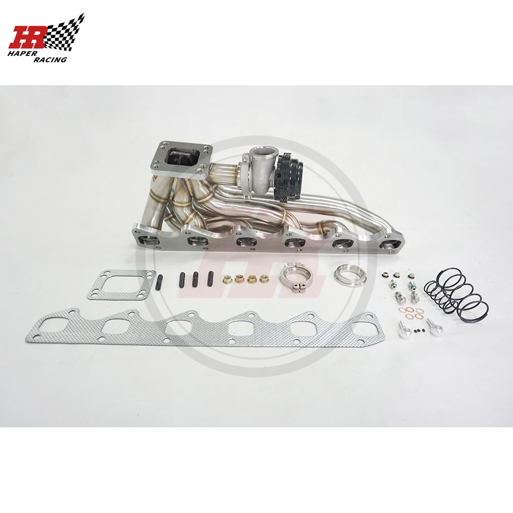 

HAPER RACING SS304 T3/T4 42mm Top Mount Turbo Manifold + 44mm Wastegate For M30 M30B34 B35 M34 M35 E30 E32 E34 E28 E24 E23 E9