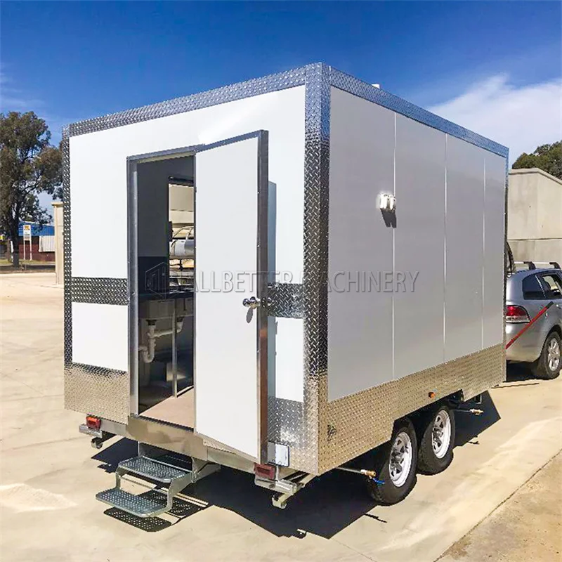 American Standard Mobile Food Trailer Kiosk with Restaurant CE Food Trailer Hot Dog Pizza Street Kitchen Van Square Food Truck