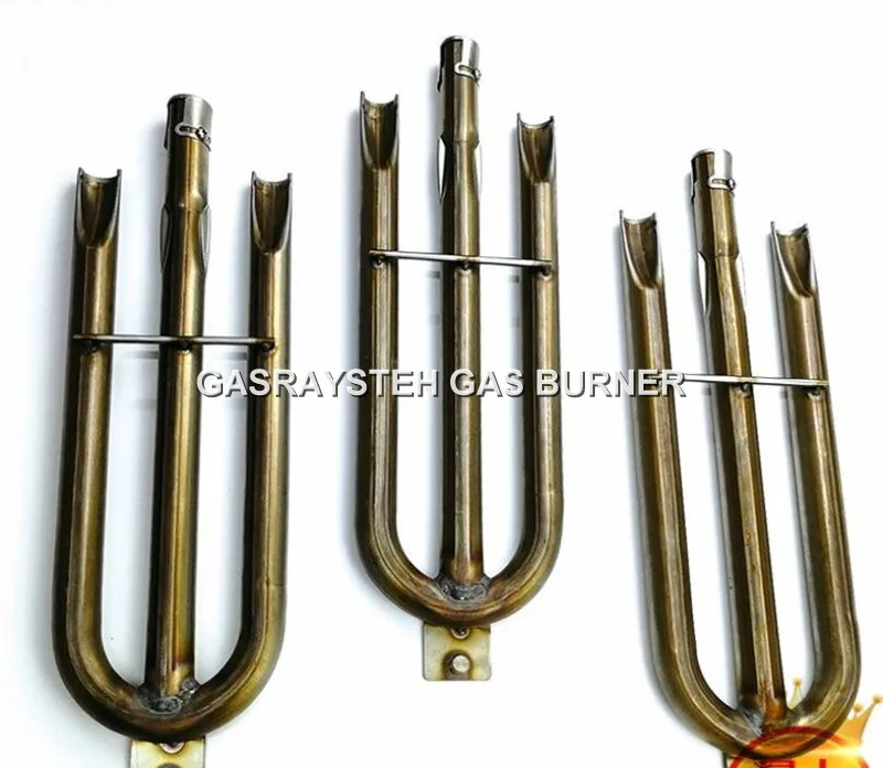 SUS304 Stainless Steel U-Shape Commercial Grill Heater Gas Burner Oven Furnace Pipe Burner BBQ Fire Rack Tube Burner