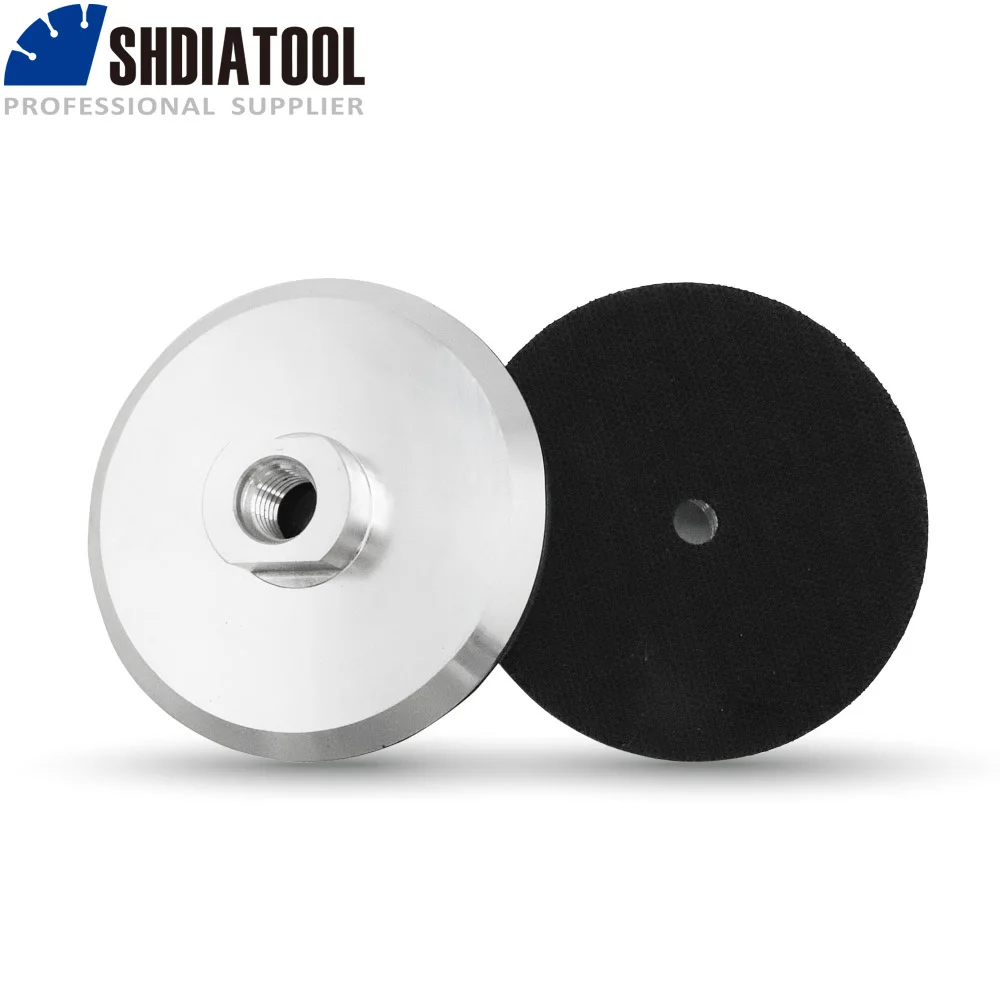 

SHDIATOOL 2pcs 4inch Aluminum base back pad for diamond polishing pads, backer pad 100mm backer pad for sanding disc