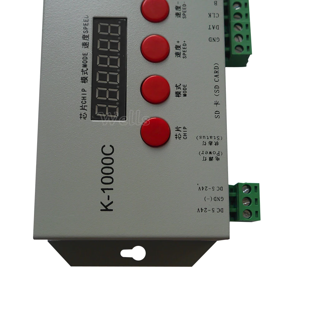 Imagem -03 - Atualizado Controlador Ws2812b Ws2811 Apa102 Sk6812 2801 Led 2048 Pixels Controlador de Programa Dc524v K1000c T-1000s