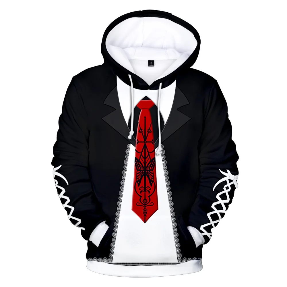 Anime Danganronpa Monokuma Monomi stampa 3D uomo felpe con cappuccio felpe nero bianco orso Pullover giacca con cappuccio Costume Cosplay