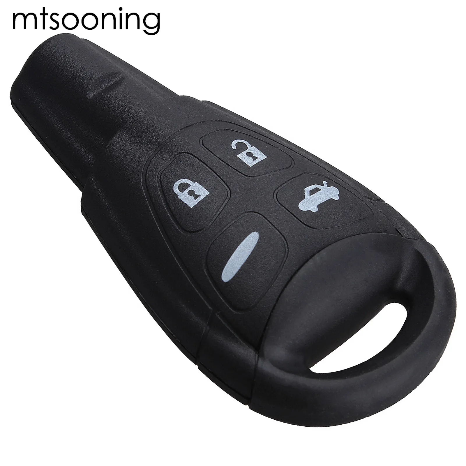 mtsooning Remote Key Shell Fob Case 4 Buttons Replacement For 2008 2009 2010 2011 Saab 9-3 Sport Sedan Sport Combi Wagon