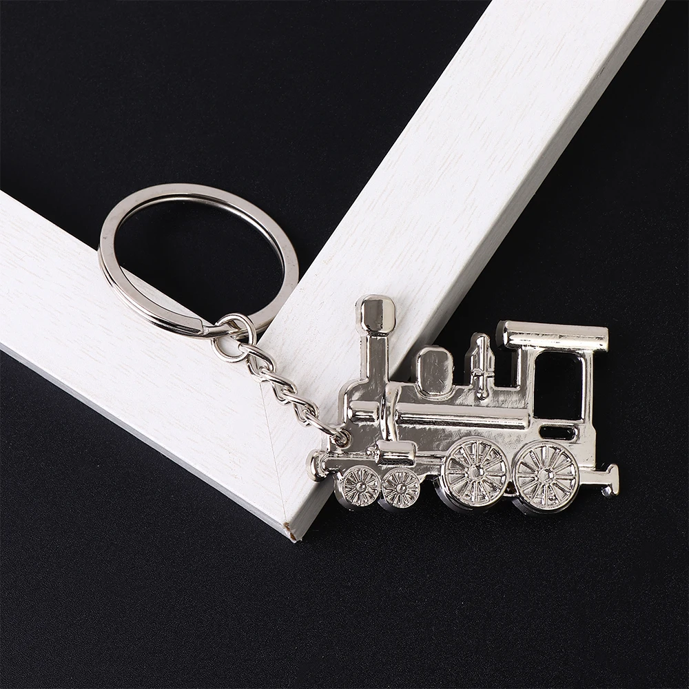 Train Model Keychain Men Women Key Chain Party Gift Jewelry Small Car Bag Charm Accessories Key Ring