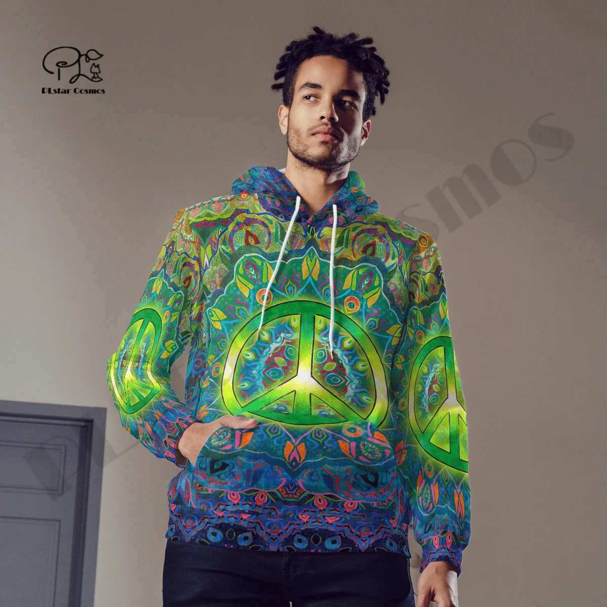 PLstar Cosmos 3Dprinted Newest Peace Love Hippie Trippy Harajuku Casual Streetwear Funny Unique Unisex Hoodies/Sweatshirt/Zip -2