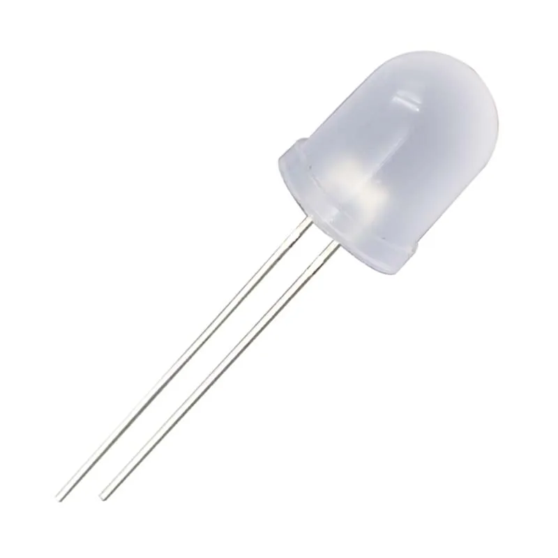 1000Pcs 10 Mm Ronde Hoofd Fog Warm Wit Rood Groen Geel Wit Licht Emitterende Diode Led