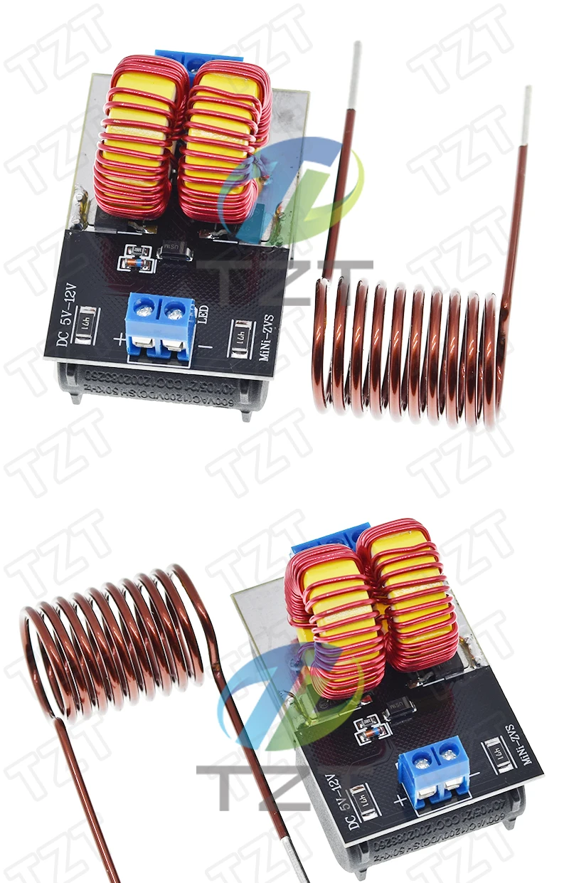 TZT DC 5-12V Mini ZVS Niederspannungs-Induktionsheizungs-Netzteilmodul Induktionsheizungsplatine für Induktionsheizung mit Spule – Detail 6