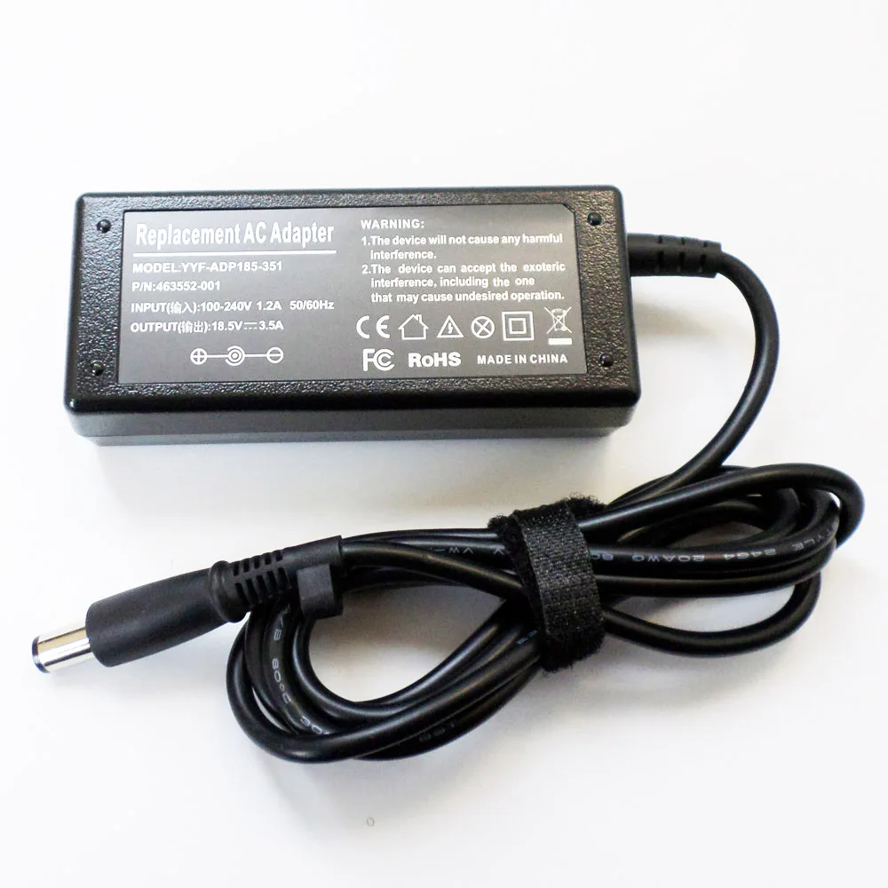 New Battery Charger Power Supply Cord For HP Pavilion dv4 1120us g60 nx6320 nx6325 nx6330 Notebook PC 18.5V 3.5A 65W AC Adapter