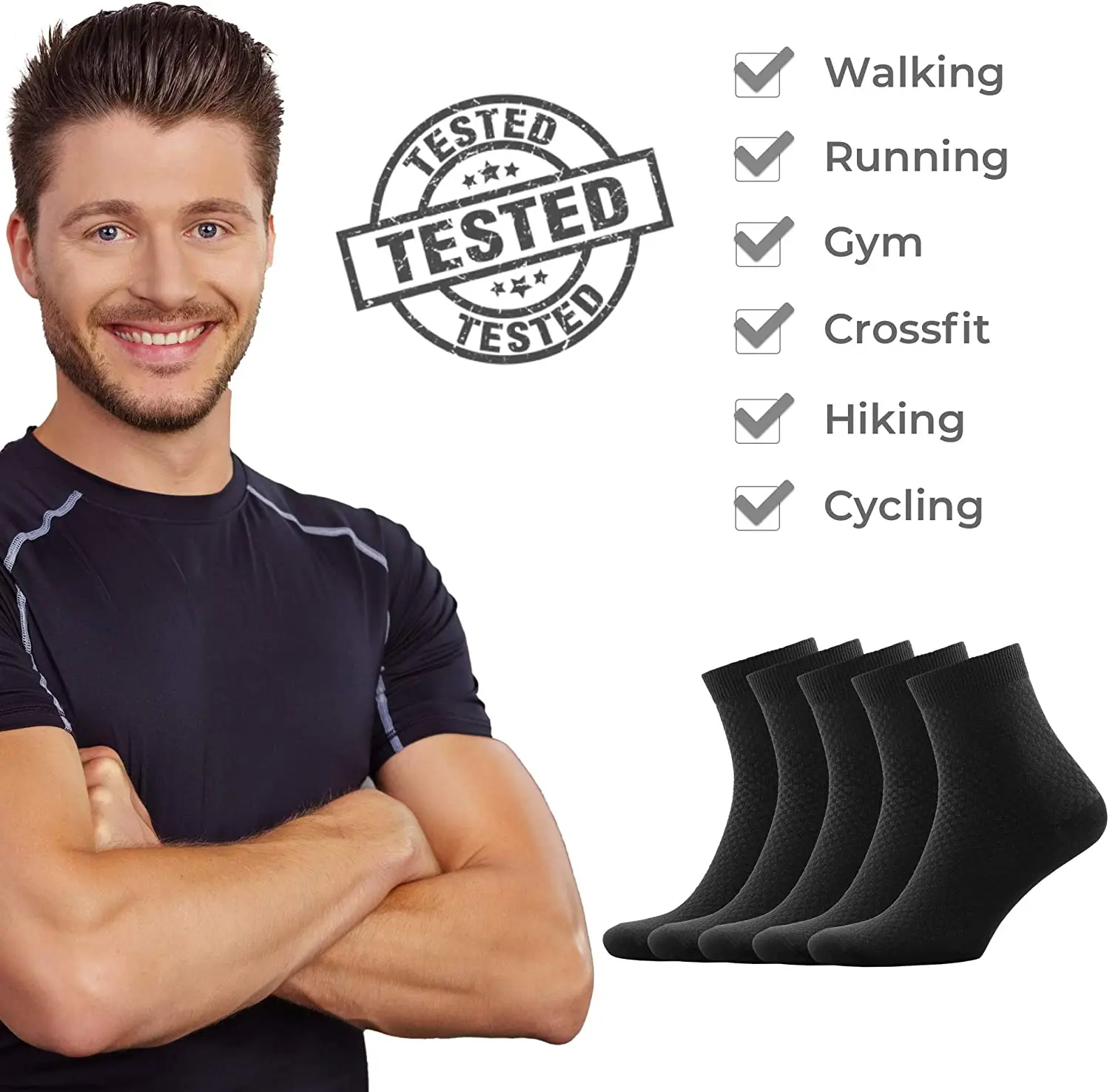 5 Paare/los Männer Bambus Faser Socken Anti-Bakterielle Atmungsaktiv Herbst Lange Business Socken Casual Männlichen Kleid Socke Plus Größe 38-44