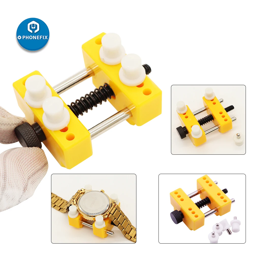 8Pcs Adjustable Watch Case Opener Repair Watchmaker Tool Wristwatch Battery Remover Replacement Watch Repair Tool Kit