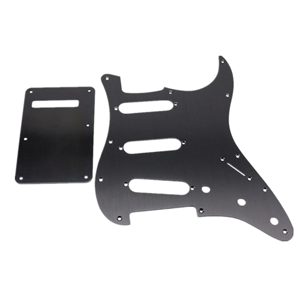 1set Guitar Pickguard Metal SSS/HH Pickguard & Back Plate Tremolo Cavity Cover for ST Guitar