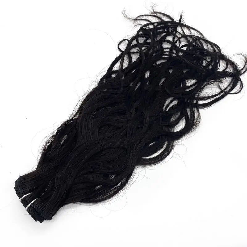 Kayla 26inches 200gram Natural Wave Full Head Human Hair Clip Ins Machine Double Weft Hair Clip In Hair Extensions