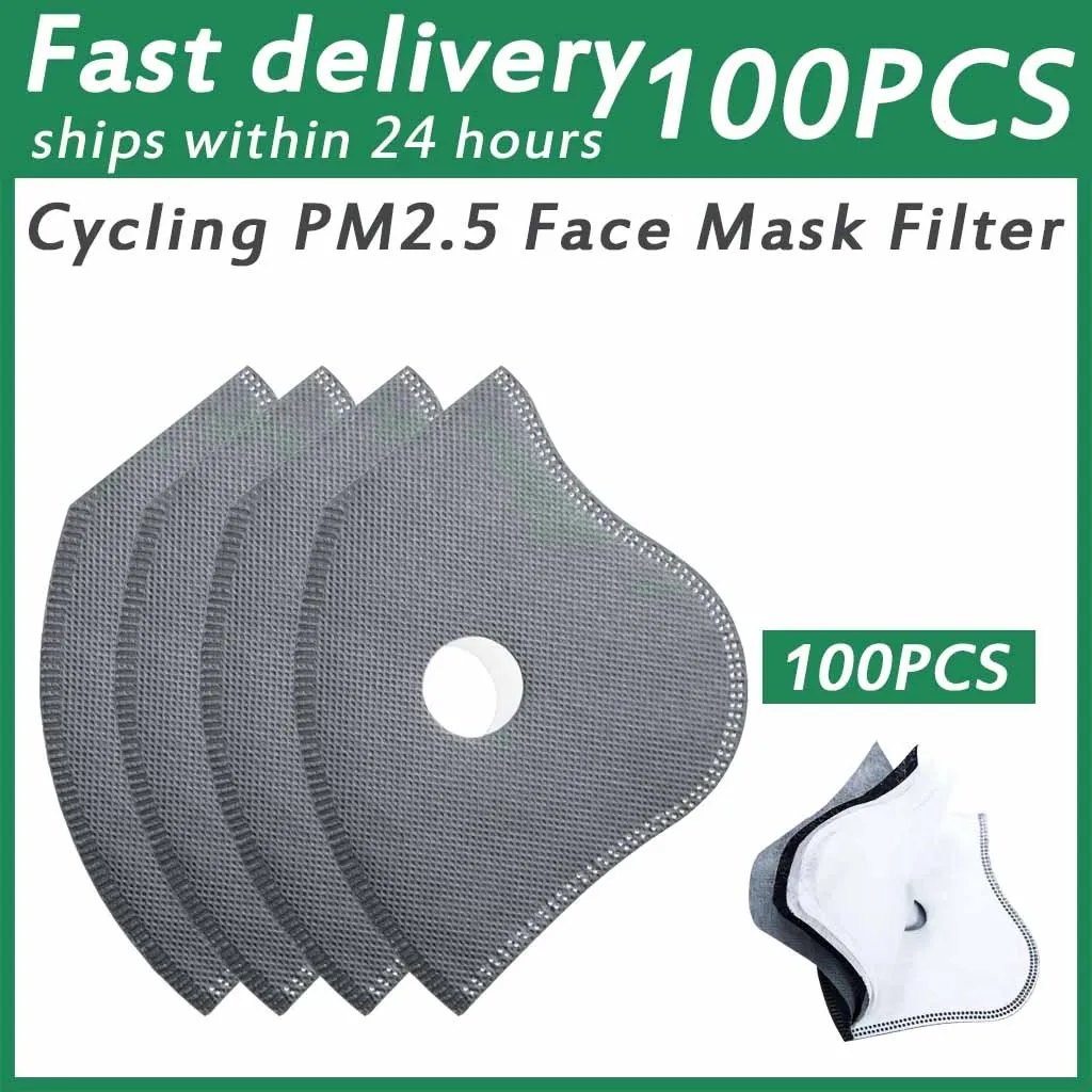 

Anti Dust 5layers Cycling Face Masks Filter MTB Road Cycling Equip Dustproof PM2.5 Active Carbon Filter Replacement Protection