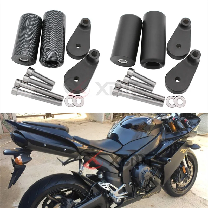 

No Cut Motorcycle Accessories Frame Sliders Falling Crash Engine Protector For Yamaha YZF-R1 YZFR1 YZF R1 2007 2008