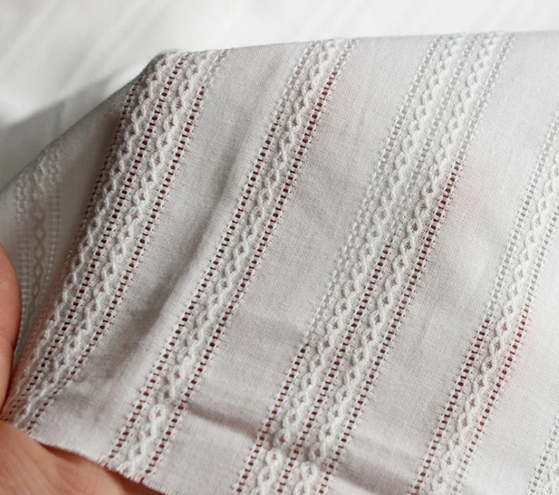 100 cm * 148 cm Jacquard 100 % Baumwollstoff Weiches Hemd Kinder Kleidung Material Meter – Detail 5