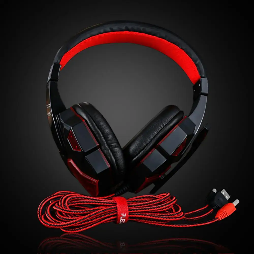 Gaming Headset Headphones Surround Sound Stereo Game Earphones Wired Helmet with HD Microphone For PC Laptop