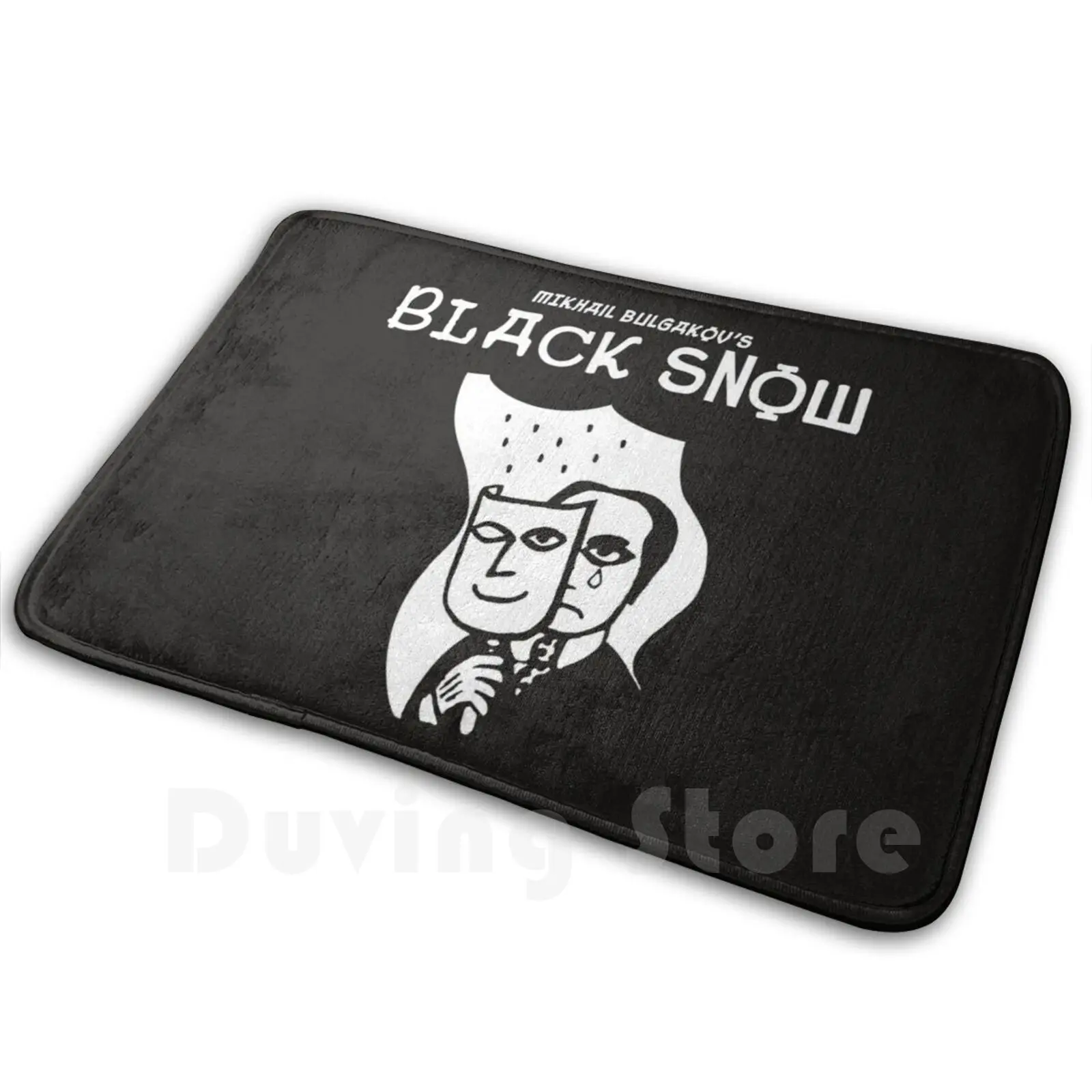 Black Snow Carpet Mat Rug Cushion Soft Non-Slip Bulgakov Mikhail Drama Novel Theatre Theatrical Satire Russia Russian