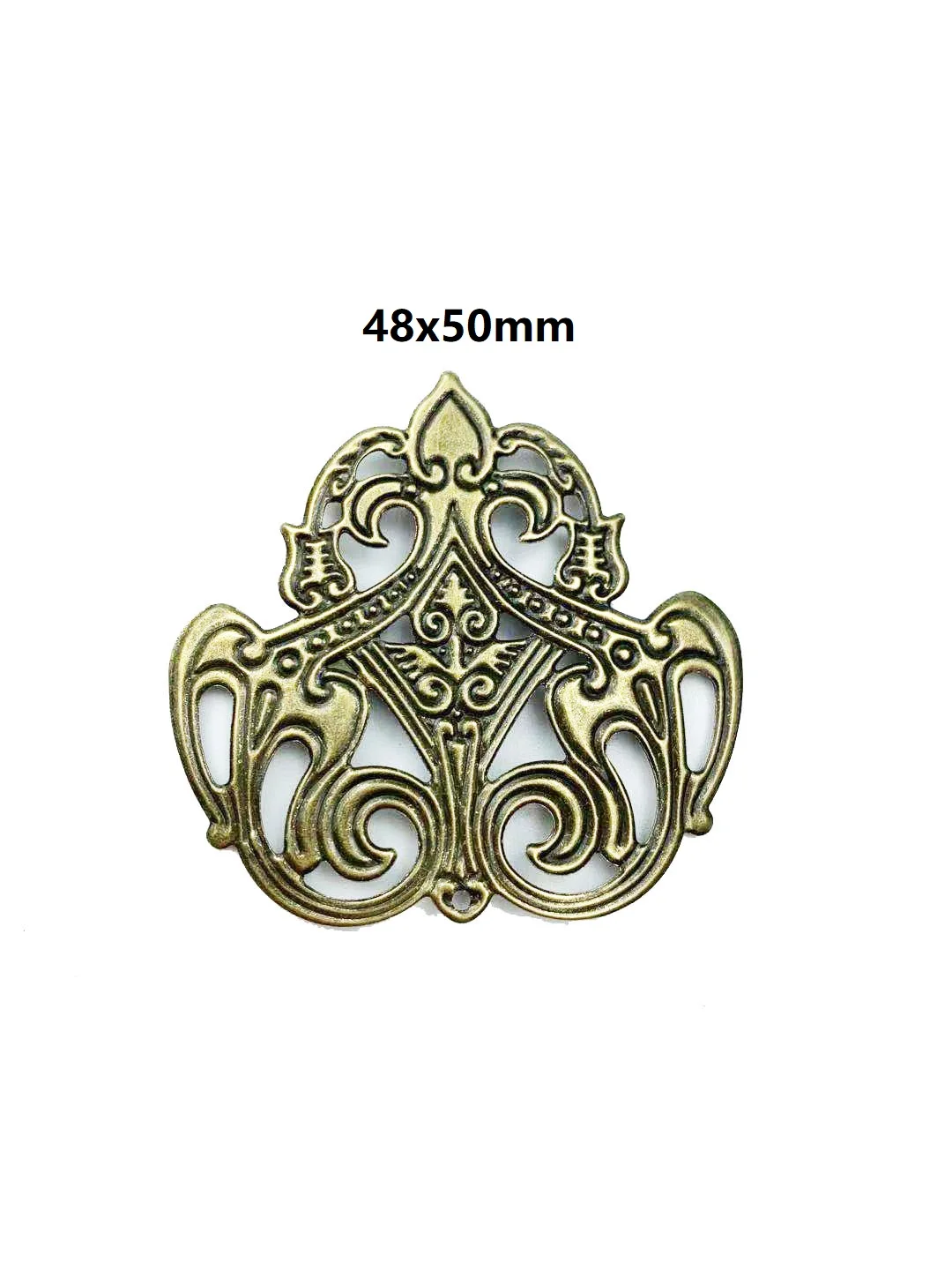 20Pcs Filigree Flower Wraps Metal Crafts Gift Decoration DIY Findings Connectors