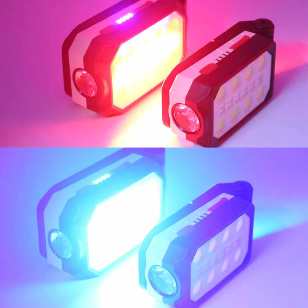 

20W Portable COB LED Work Light USB Rechargeable Magnetic Flashlight Outdoor Camping Lantern For Car Repair Lamp