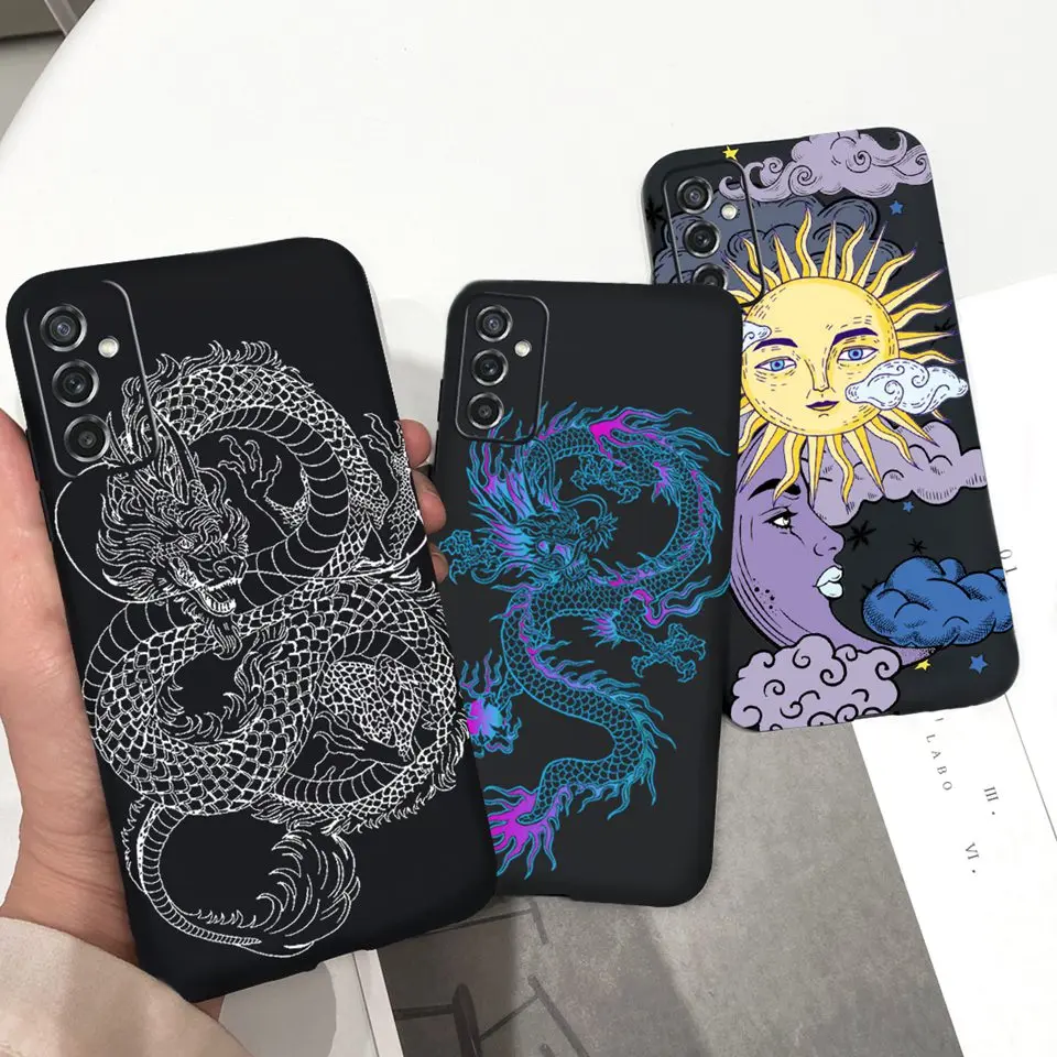 حافظة لهاتف سامسونج M52 A52s 5G حافظة دراجون كول بوي بنات كارتونية غطاء خلفي لهاتف Fundas سامسونج جالاكسي A52s A 52 متر 52 M526B