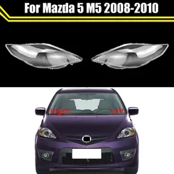 For Mazda 5 M5 2008 2009 2010 Car Front Glass Lens Caps Headlight Cover Auto Light Transparent Lampshade Shell Head Lamp Case