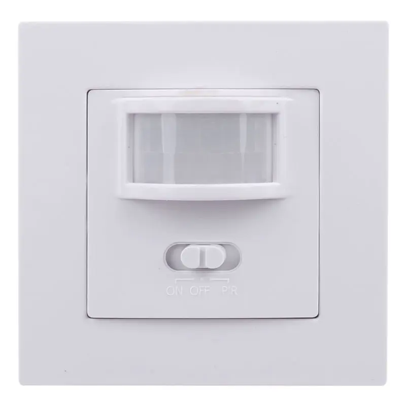 220-240V AC Wall Mounted 9m Automatic PIR Infrared LED Motion Sensor Switch