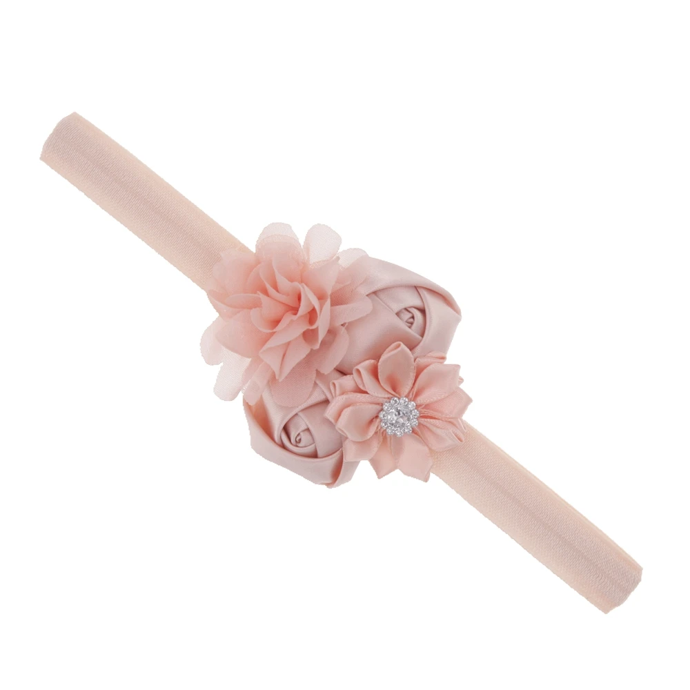 Baby Headband girls flower with Rhinestone Hair Bands Girls Kids Headbands Newborn baby headwear children Hair Accessories
