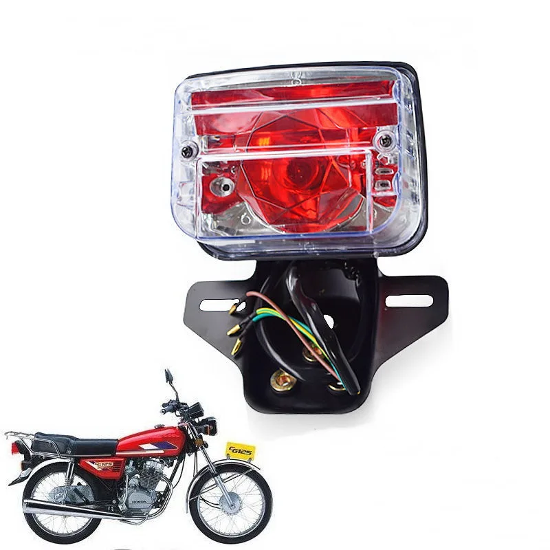 Motorcycle Lighting System Tail Lamp for Honda Lifan CG125 CG150 CG250 125cc Universal Electrical Rear Brake Stop Flasher Winker