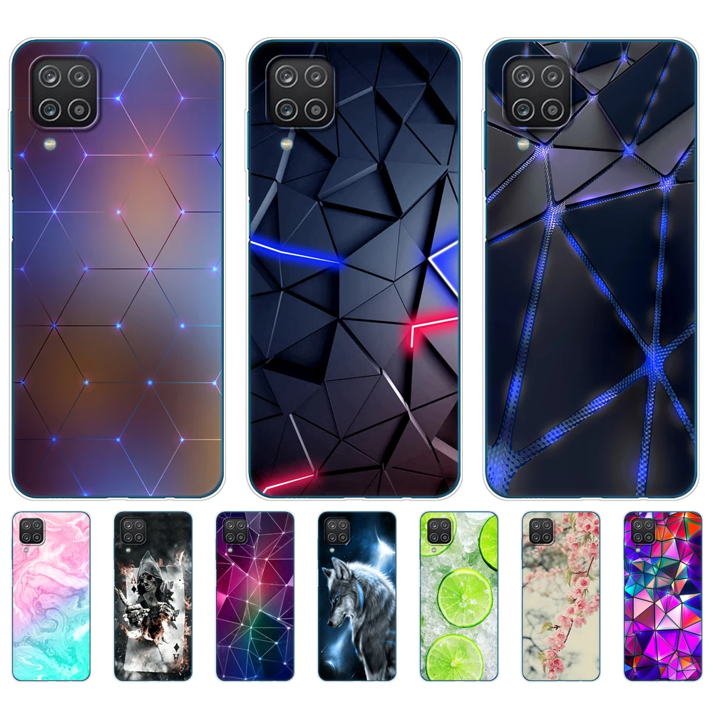 For Samsung A12 Case Soft Silicon Tpu Back Phone Cover For Samsung Galaxy A12 GalaxyA12 A 12 SM-A125F a125 Bumper 6.5inch