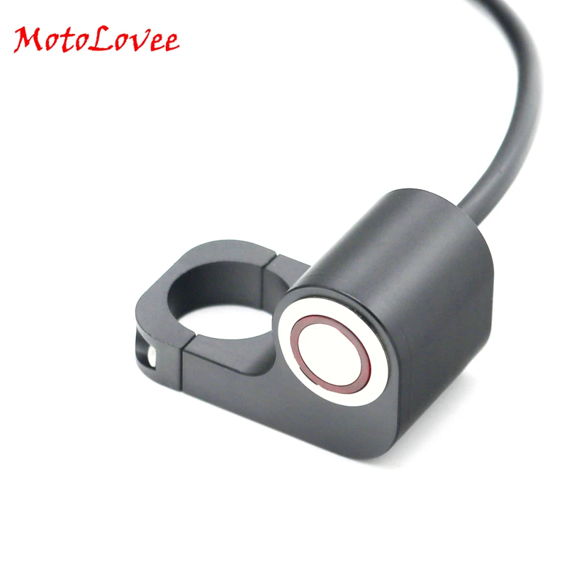 MotoLovee Manual Return 22mm Motorcycle Handlebar Switch Universal Motorbike Handlebar Brake Fog Headlight Handle Switches