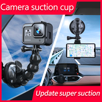 Mini Action Camera Suction Cup for GoPro Hero 10 9 8 7 5 6 4Sony SJCAM SJ7 Yi 4K H9 Go Pro 7 Mount Window Glass Sucker Accessory