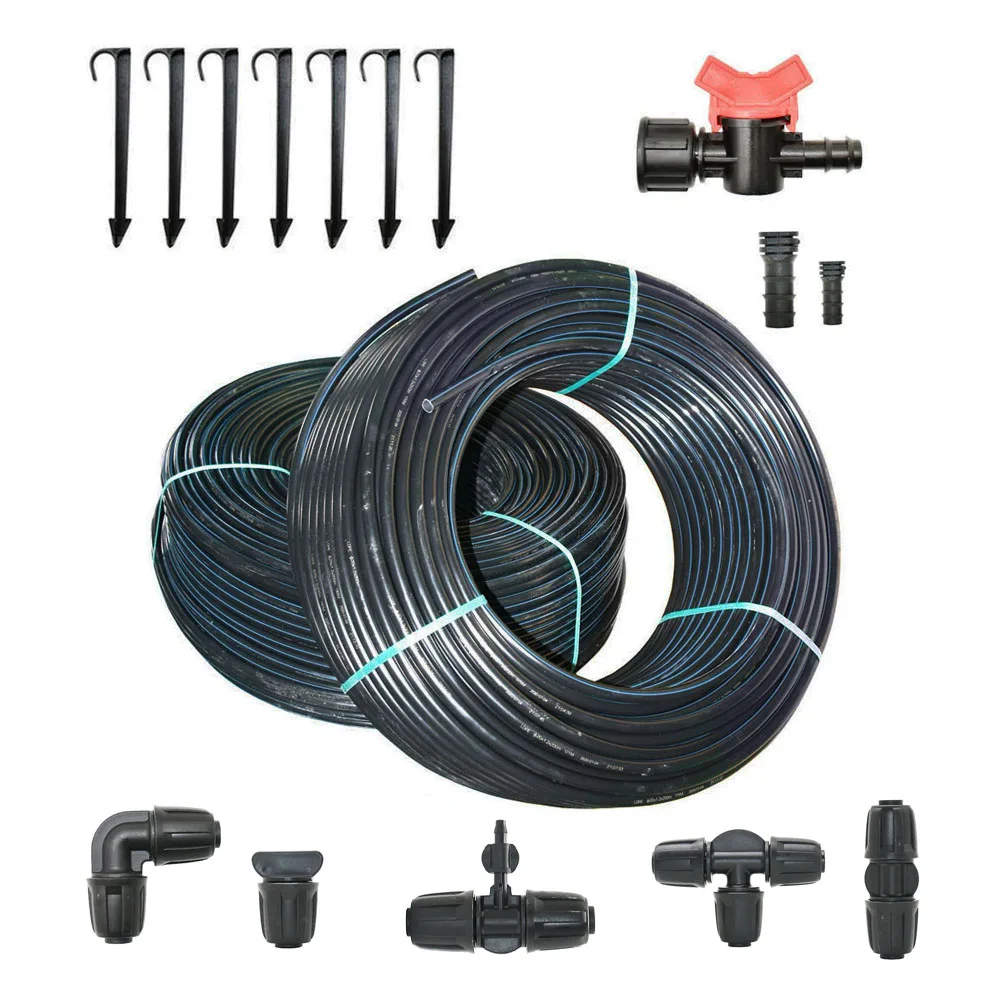 16mm 20mm rura PE 5/8 "3/4" wąż Pe szklarnia ogrodowa trawnik kroplowy rura nawadniania DN16 DN20 przewód dystrybucyjny wąż wodny