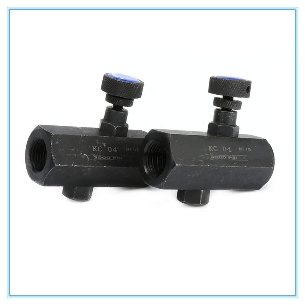 

pneumatic flow control valve KC series of check throttle valve KC-02/03/04/06 Simple pressure switch valves