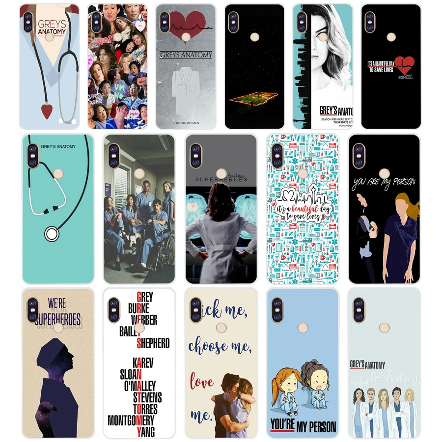 19SD American TV Greys Anatomy Soft Silicone Tpu Cover phone Case for xiaomi redmi 5A 5Plus note 5 5A Pro prime  7