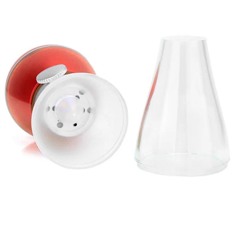 LED Blow Control Retro lampka nocna z usb na biurko z akumulatorem bezstopniowa ściemniająca przenośna lampka