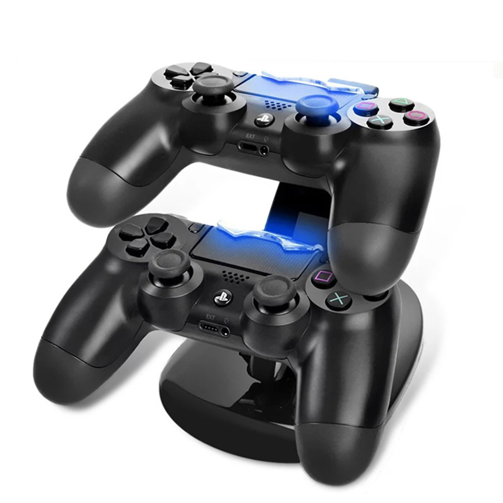 Gamepad Charging Holder Dual USB Port Game Controller Charger Stand Replacement for Playstation 4