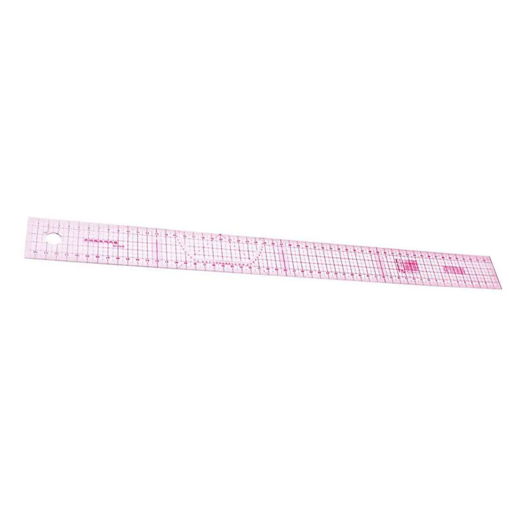 ZHUTING Nähen Schneider Zubehör 55cm Shared Doppel Seite Metric Gerade Lineal Transparent