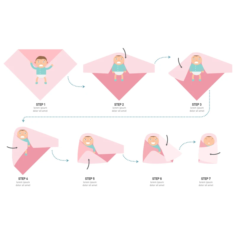 Kangobaby Neues Design 2-teiliges Set Doppelschichten 100 % Baumwolle Musselin-Wickeldecke für Neugeborene