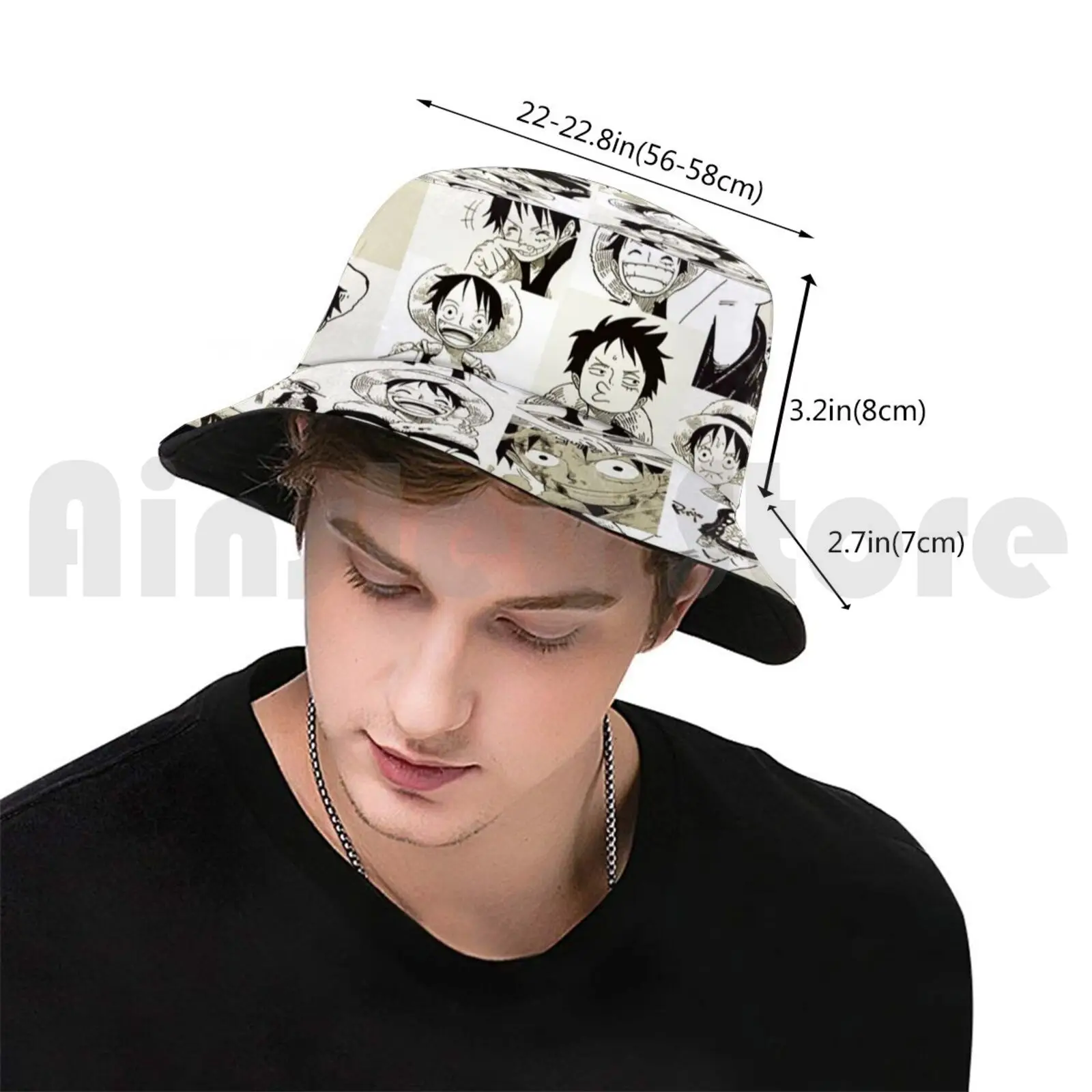 Luffy Sun Hat Foldable UV Protection Anime Manga One Piece Panel Wano Wano Kuni Luffy Mugiwara Straw Hat Strawhat