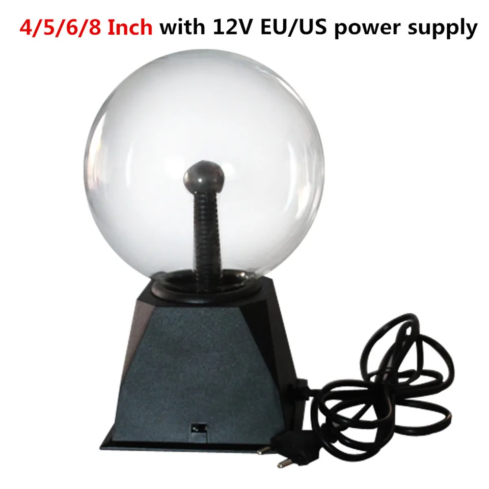 Plasma Ball Lampe 15 Zoll mit Berührungssensor, blau-rote Lichter