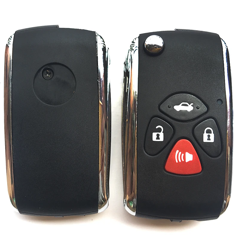 3/4 Buttons Car key Fob For TOYOTA Venza Corolla Camry 2008 2007 2009 2010 Matrix RAV4 Flip Folding Remote key Blank Shell Cover