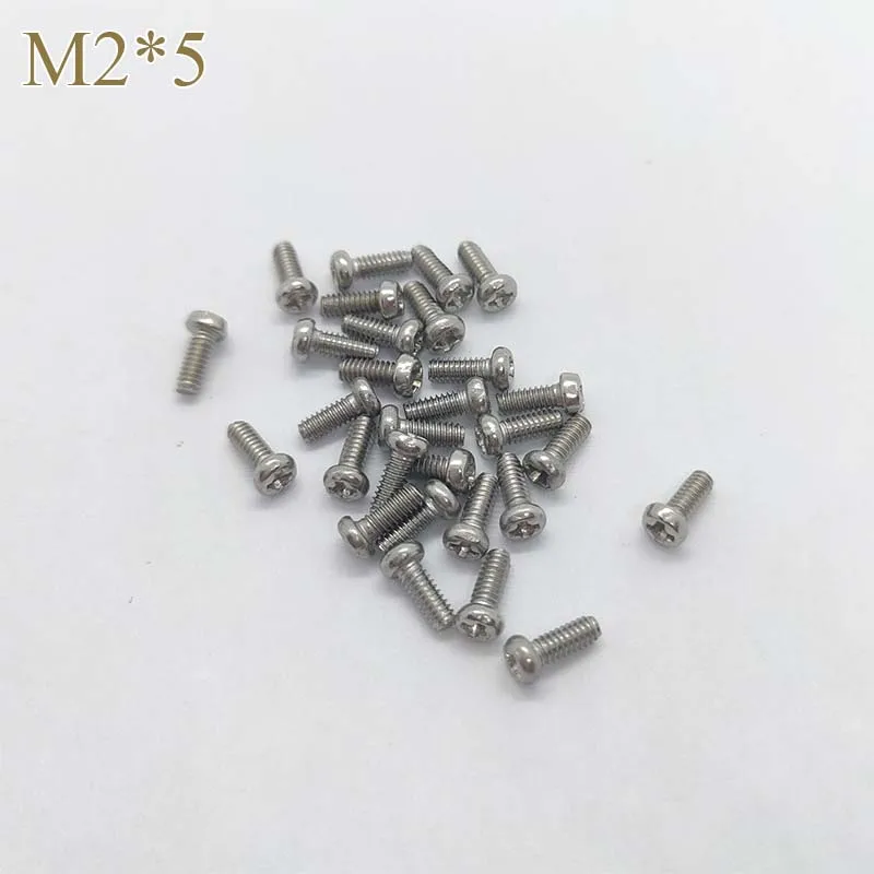 【M2*5】304 Stainless steel Cross Phillips Pan Head Screw Round Bolt small screw