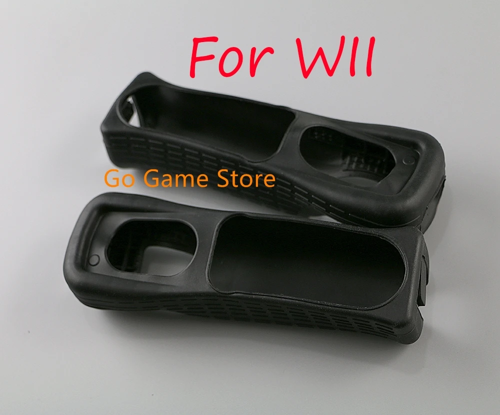 20pcs/lot For Nintendo Wii Remote Controller black and white Silicone Skin Case Cover