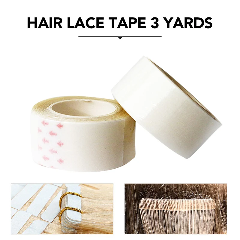 

6pcs 3yards Lace Front Wig Tape Waterproof Strong Wig Adhesive Tape Double Sided Hair Extension Tape for Wig Toupees Hairpieces